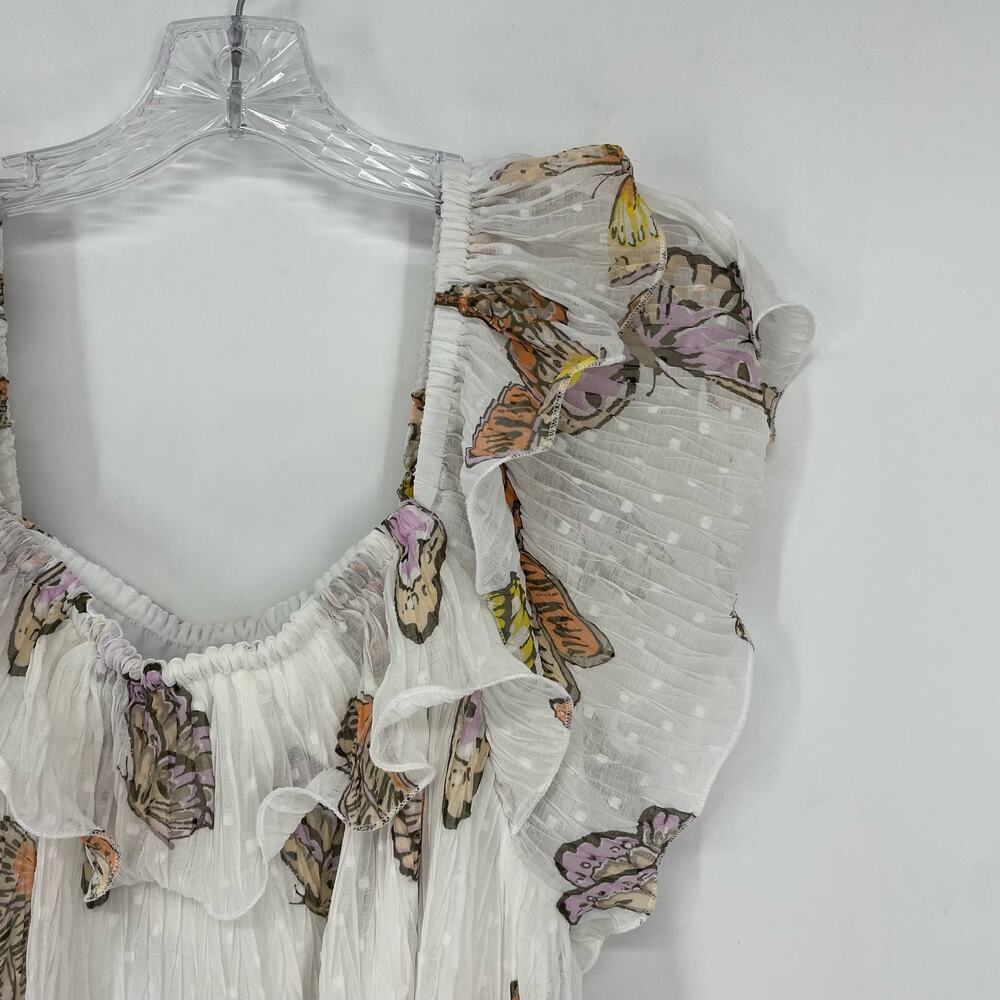 Cato Ruffle Butterfly Flounce Top Size Large - Picture 2 of 7